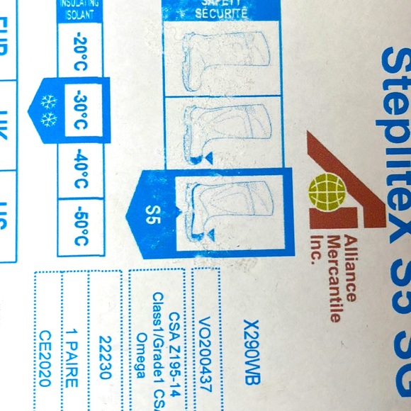 NWT | Bekina Neotane CSA Protective Boots | White/Blue Tread - Picture 11 of 11